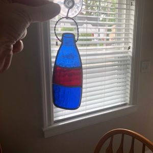 Tiffany Stained Glass Collectors Vintage Glass Sun Catcher “Bottle”